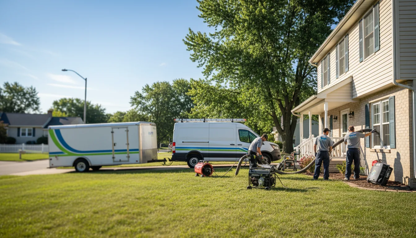 Flooded Basement Restoration And Cleanup With Repair in Victoria, IL near me